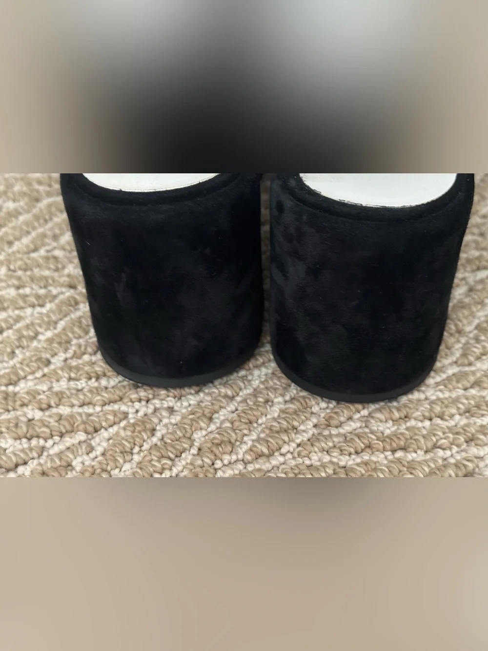 CHANEL Black Suede Slingback platform Sandals with rhinestone CC and Buckle